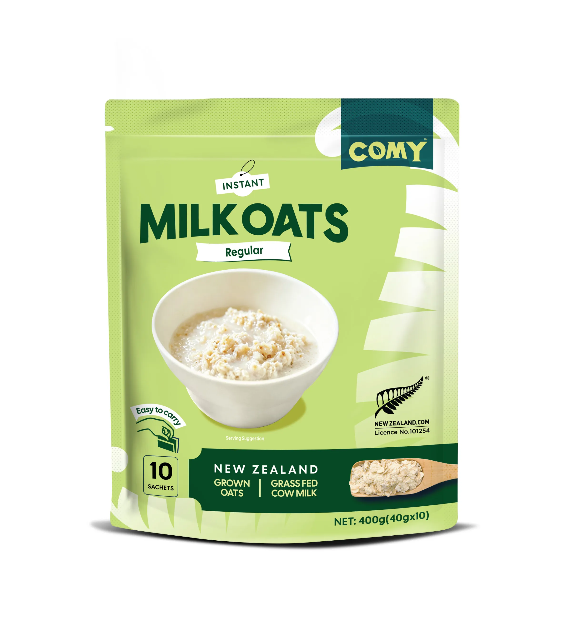 COMY Milk Oats Regular package front view