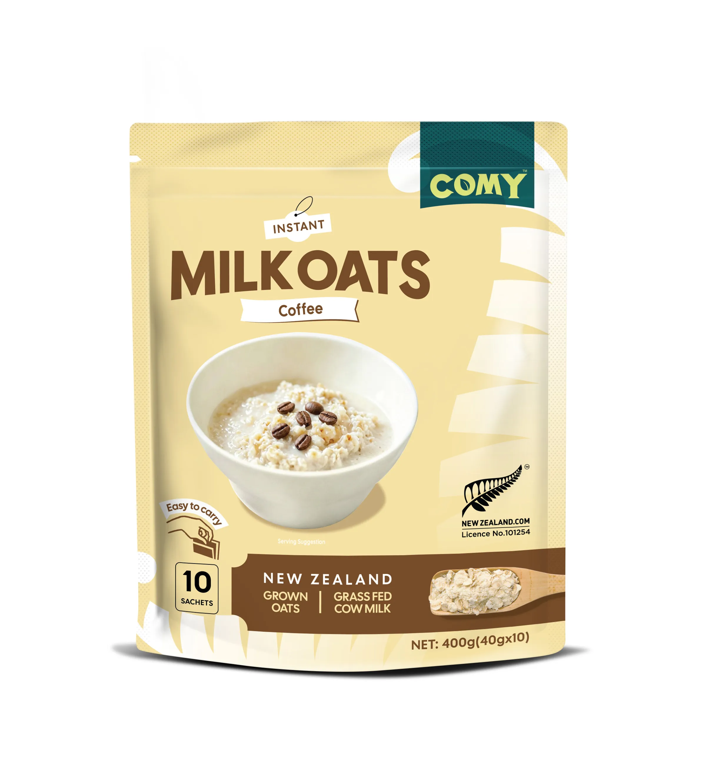 Milk Oats Coffee package front view