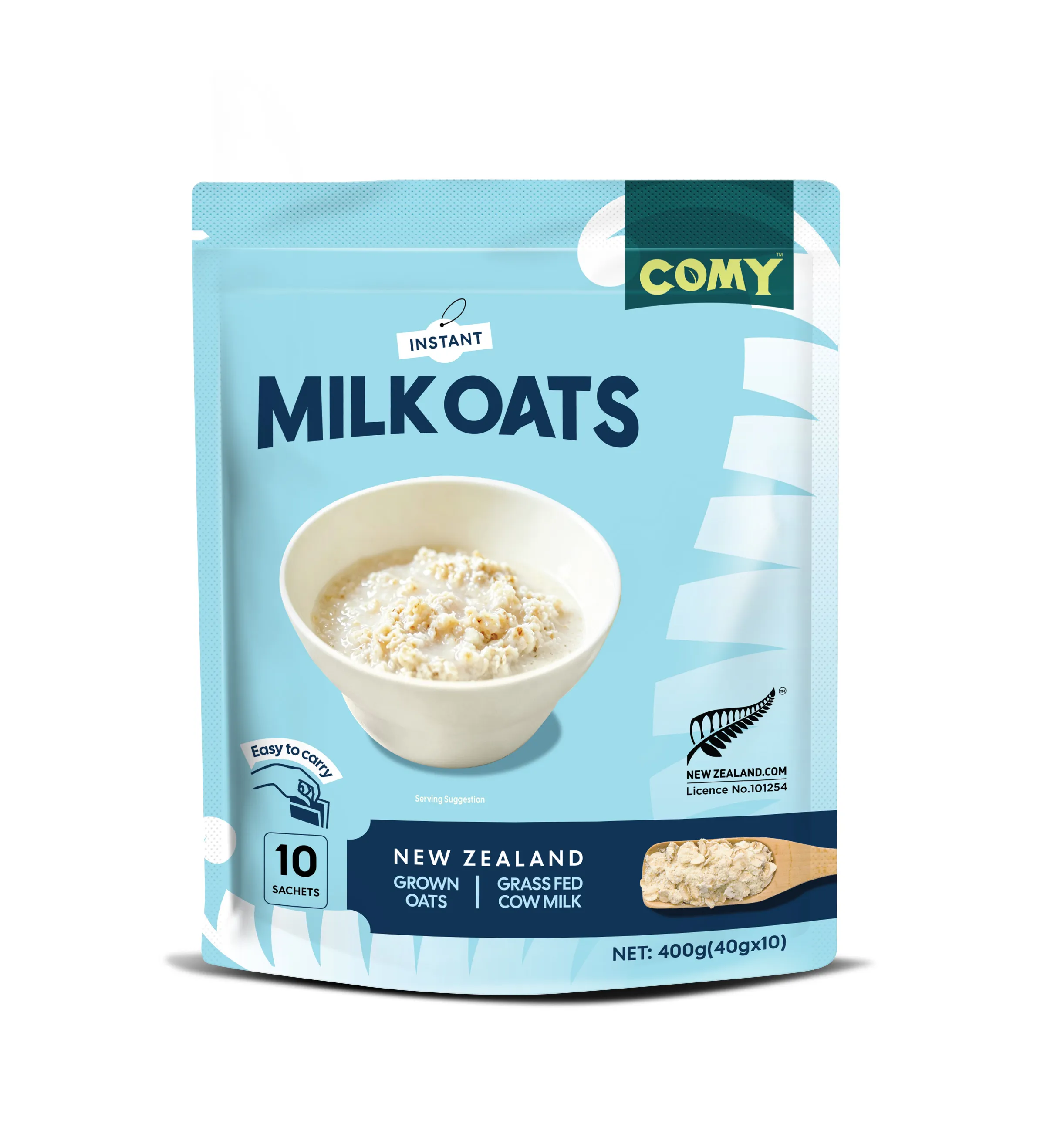 COMY Milk Oats package front view